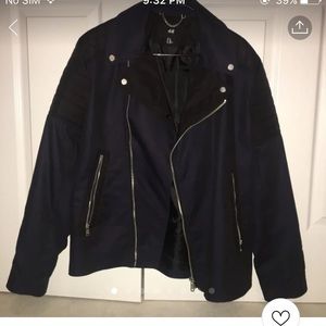 Men's motorcycle/bomber jacket